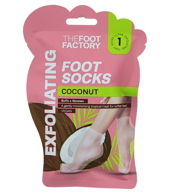 COCONUT FOOT SOCKS - EXFOLIATING